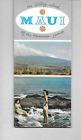 Vintage The Valley Isle Maui -  Hawaii Visitors Bureau - Fold Out Map / Brochure