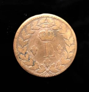 Un Décime 1815 BB (Strasburgo) Incoronato L - Picture 1 of 2