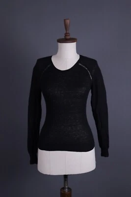 ISABEL MARANT ETOILE Black Alpaca Wool Knit Sweater Size 38 - Image 1 of 4