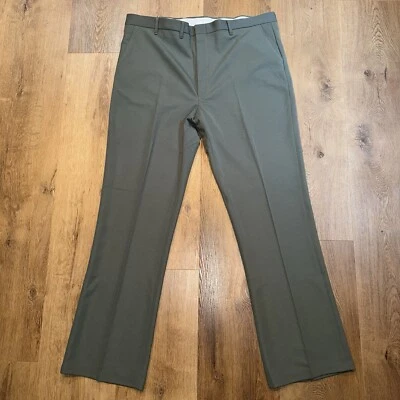 Nuevo de Lote Antiguo Pantalones John Blair Para Hombre Pantalones Verde Poliéster Discoteca Años 70 De Colección 42 33 Foto 1 de 4