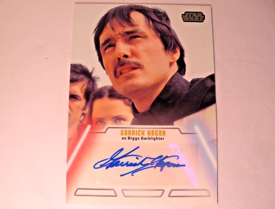 星球大战绝地遗产亲笔签名 Garrick Hagon 饰 Biggs Darklighter — 第 1/4 张图片
