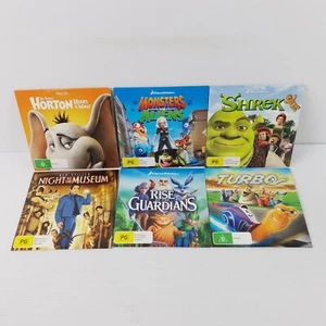 Horton/ Monsters Aliens/ Shrek/Night At Museum/Rise Of The Guardians/ Turbo- DVD - Picture 1 of 2
