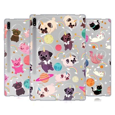 HEAD CASE DESIGNS SPACE UNICORNS SOFT GEL CASE FOR SAMSUNG TABLETS 1 - Image 1 of 4