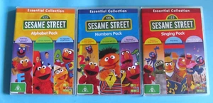 SESAME STREET Alphabet Pack / Numbers Pack / Singing Pack DVD Region 4 see below - Picture 1 of 2