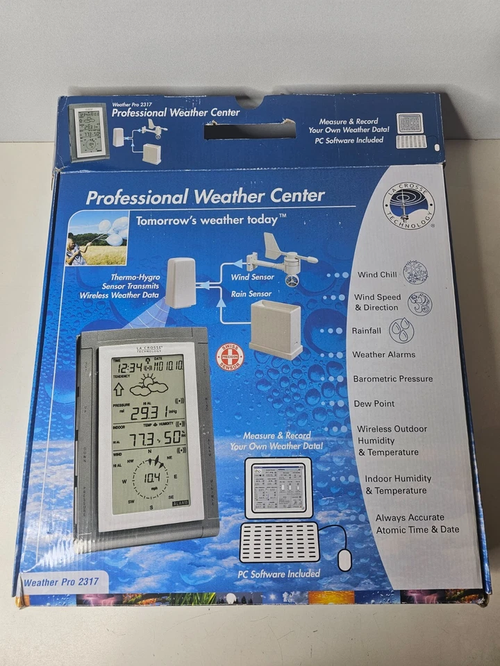 La Crosse Technology WS-2317 Professional Weather Station Pro 2317 OPEN BOX READ - Image 1 of 4