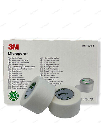 3M Micropore Surgical Tape 2.5cm Premium Medical Quality Eyelash Tape Dressings • 56.12£