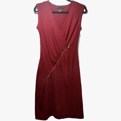 Marc by Marc Jacobs Womens XS Lightweight Wool Front Zip Sheath Dress READ - Image 1 of 4