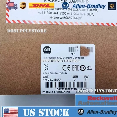 New Sealed AB 1762-L24BWA /C MicroLogix 1200 Controller Allen-Bradley - Image 1 of 4
