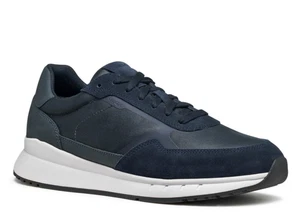 Schuhe Sneaker Geox U Branthon Leder und Wildleder blau - Bild 1 von 5