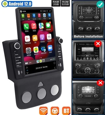 ВЕРТИКАЛЬНОЕ СТЕРЕО РАДИО GPS 9,7 ДЮЙМА ДЛЯ DODGE RAM 1500 2500 3500 4500 5500 2013-2018 - Изображение 1 из 4