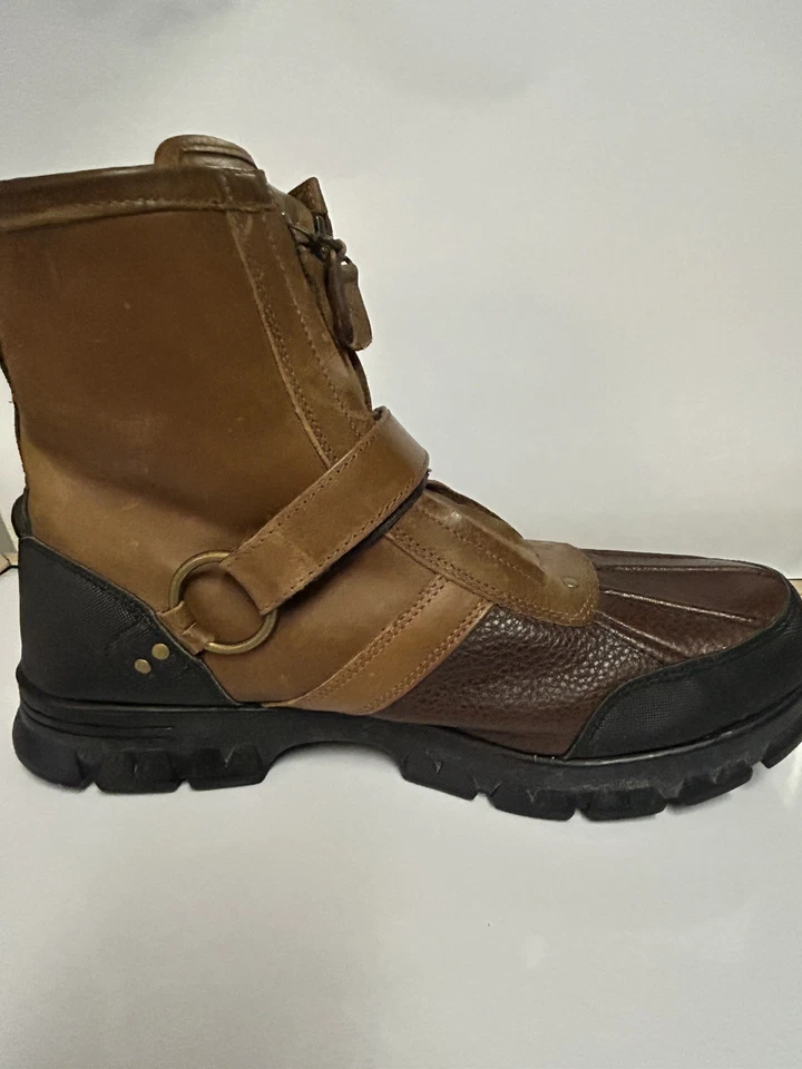 Botas Polo Ralph Lauren Conquest de cuero bruñido para hombre Foto 1 de 4