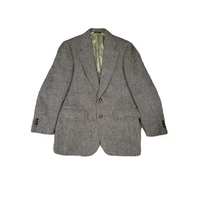 Vintage John Weitz Brown Tweed 100% Wool Blazer, Sz M/L (estimated) - Image 1 of 4