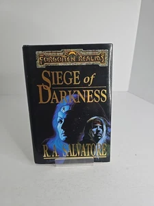 SIEGE OF DARKNESS by R. A. Salvatore, Forgotten Realms HC  1st Ed/ 1st Print - Picture 1 of 10