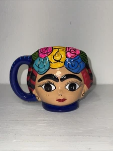 Taza Barro Frida Kaffeebecher - handbemalt Vintage - Bild 1 von 6