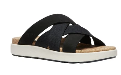 NUEVO EN CAJA - Sandalias Keen para mujer ELLE MIX SLIDE negras con tiras sin cordones talla 9 Foto 1 de 4