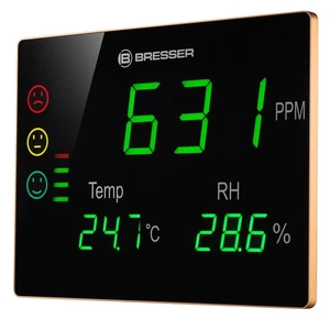 BRESSER CO2-Messgerät Smile XXL mit CO2-Ampel und extragroßem LED-Display - Bild 1 von 6