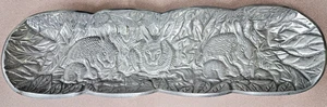 Villeroy & Boch Rectangle Serving Plate Sandwich Tray Aluminum Rabbits Serveware - Picture 1 of 11