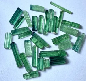 Beautiful Terminated Green Tourmaline Crystals From Afghanistan - Picture 1 of 5