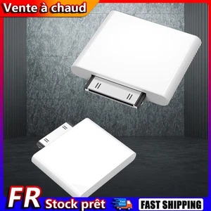 Adaptateur récepteur professionnel émetteur audio 30 broches pour iPod (blanc) - Photo 1/10