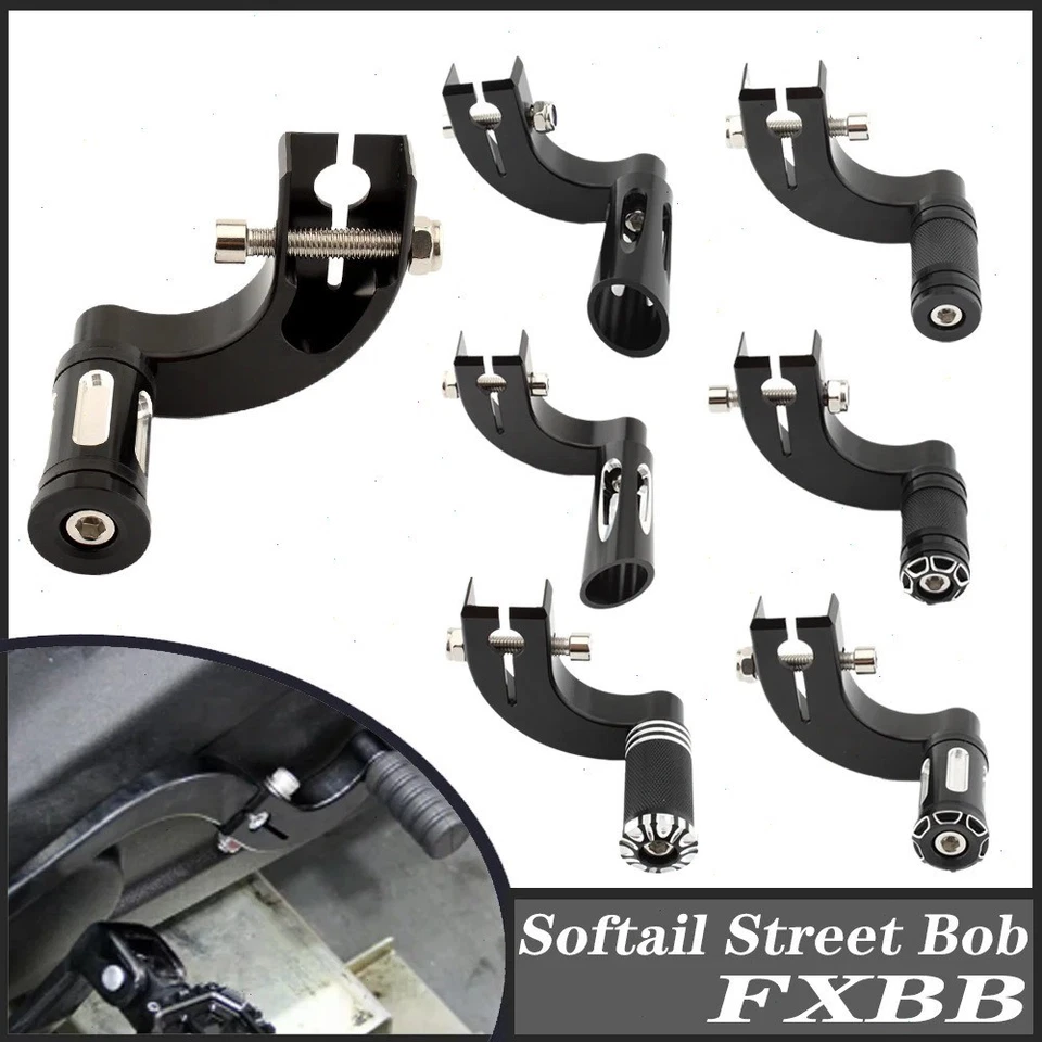 Palanca de cambio del talón con estriberas de cambio para Harley Davidson Softail Street Bob Foto 1 de 4