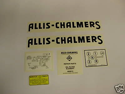 Juego de calcomanías para tractor Allis Chalmers modelo G NUEVO - ENVÍO GRATUITO Foto 1 de 1