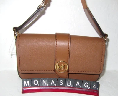 Michael Kors Greenwich Extra Pequeño E W Bandolera Equipaje Cuero Nuevo con Etiquetas $198 Foto 1 de 4