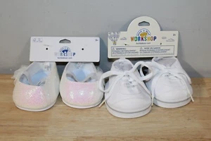 Build A Bear Workshop Accessories Shoes, White Sequin Flat & White Low Top Shoes - Picture 1 of 1