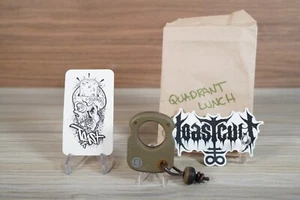 PNW Toast Co. Toast -Ti Green / Black Micarta Canvas Quadrant 16 - LE 10 - Picture 1 of 2