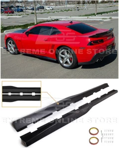 EOS For 10-15 Camaro | ZL1 Style CARBON FIBER Side Skirts Rocker Panel Pair - Picture 1 of 12