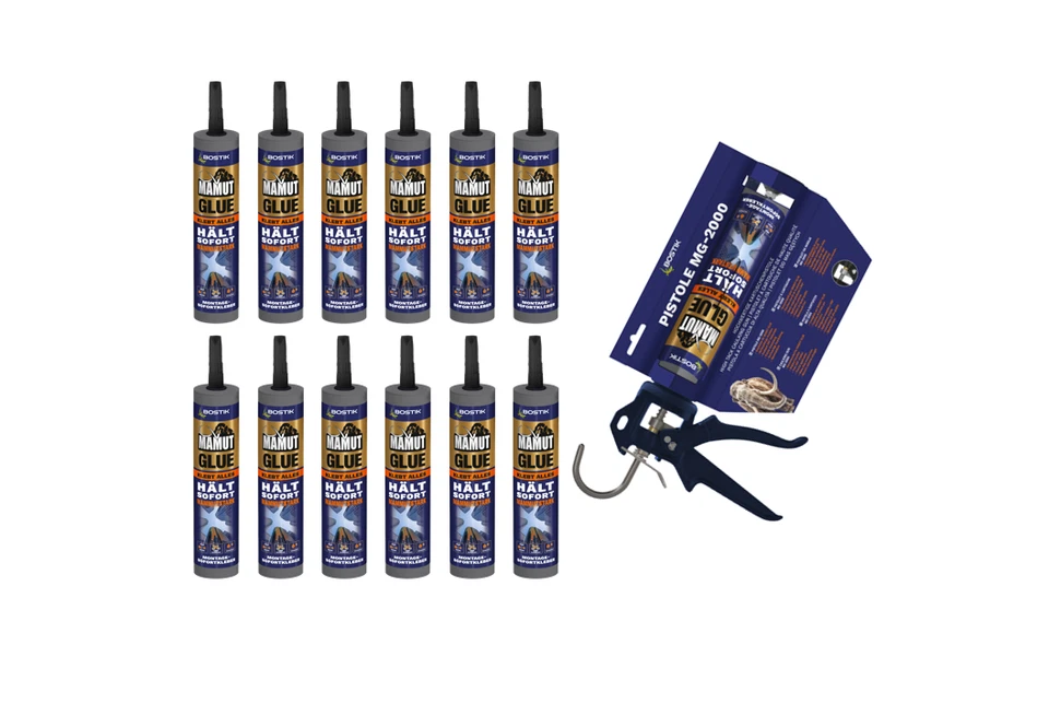 Bostik MAMUT GLUE Premium Montagekleber mit extremer Instanthaftung, weiß, 450g - Bild 1 von 1