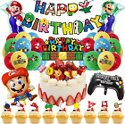 Mario Geburtstagsfeier Dekorationen, 43 Stück Mario Bros Kuchen Dekorationen, Ma