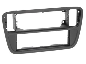 für VW Up up! AA AAN Auto Radio Blende Montage Einbau Rahmen 1-DIN schwarz matt - Picture 1 of 2