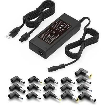 90W Universal AC Adapter Laptop Charger Replacement for Dell HP Acer Asus Lenovo - Image 1 of 4