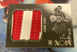 Jerami Grant 2014-15 Panini Noir RC  10/25 WOW Rookie Card Jumbo Patch. Prime
