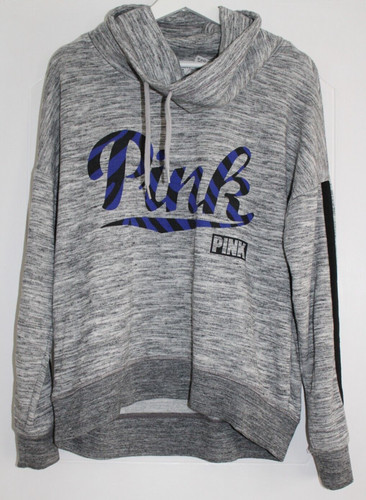 UNDERCOVER VICTORIA'S SECRET ROSA Felpa con Cappuccio Grigio Pullover Donna Small S