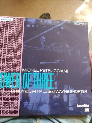 Michael Petrucciani Power of Three  Jim Hall  Wayne Shorter Jazz Music Laserdisc - Image 1 of 4