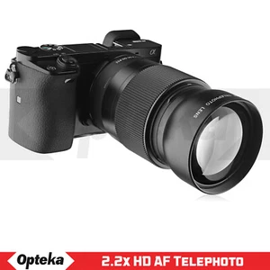 Opteka Telephoto 2.2X for Pentax HD PENTAX DA 18-50mm f/4.0-5.6 DC WR RE Lens - Picture 1 of 10