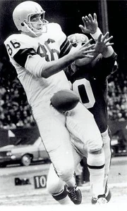 1967 Wire Photo defensive back Giants Scott Eaton Browns flanker Gary Collins - Picture 1 of 2