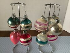 9 (6 or shiny brite) VTG Shiny Brite Mixed Type Lot Of Christmas Tree Ornaments