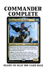 Kinnan, Bonder Prodigy MANA ROCKS Magic MTG Custom Commander Deck - Picture 1 of 8