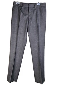 Pantalones de vestir Kenneth Cole Reaction para hombre 32x30 grises a cuadros frente plano ligeros - Imagen 1 de 17