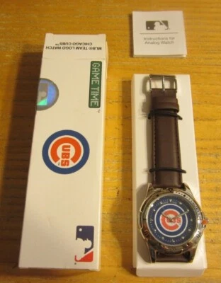 Chicago Cubs 2007 Game Time Quartz Team Logo Watch MLB Baseball NIP - Image 1 of 2