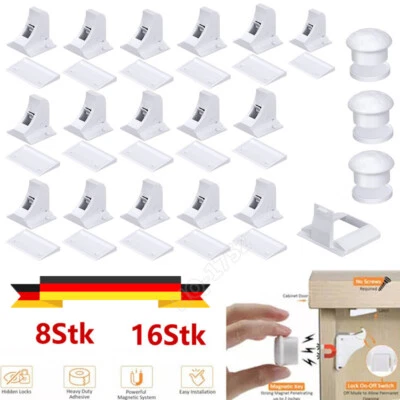 4MOMS Magnetische Kindersicherung Schrank Schublade Schloss Tür babysicher Schutz DE