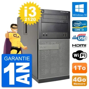 PC Tour Dell OptiPlex 390 MT i3-2120 RAM 4Go Disque Dur 1To HDMI Windows 10 Wifi - Bild 1 von 5