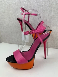 Zara Damen Colour Block Plateau Stiletto Heels Damen UK 3 EUR 36 NEU - Bild 1 von 13