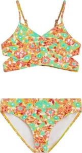 NWT Girls' Coral Reef Beach Sport Wrap Around Bikini 2-Piece Swimsuit SZ 14 - Picture 1 of 5