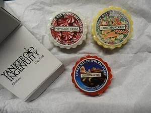 YANKEE CANDLE - Three Christmas Season Scents - Candle Wax Tarts / Melts - NEW - Picture 1 of 2