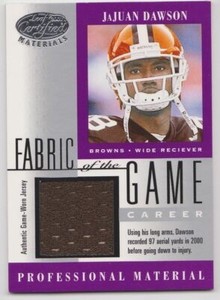2001 Certified Materials JaJuan Dawson Fabric of the Game Jersey #12/97 Pro
