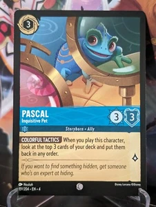 Pascal - Inquisitive Pet - 151/204 - Common -Mint Disney Lorcan Non Foil - Picture 1 of 1