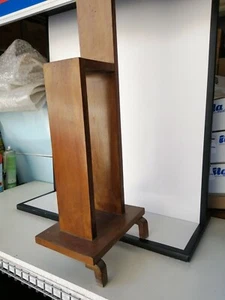 MENSOLA ANGOLIERA LEGNO PORTAVASO ANNI '50 - Foto 1 di 6
